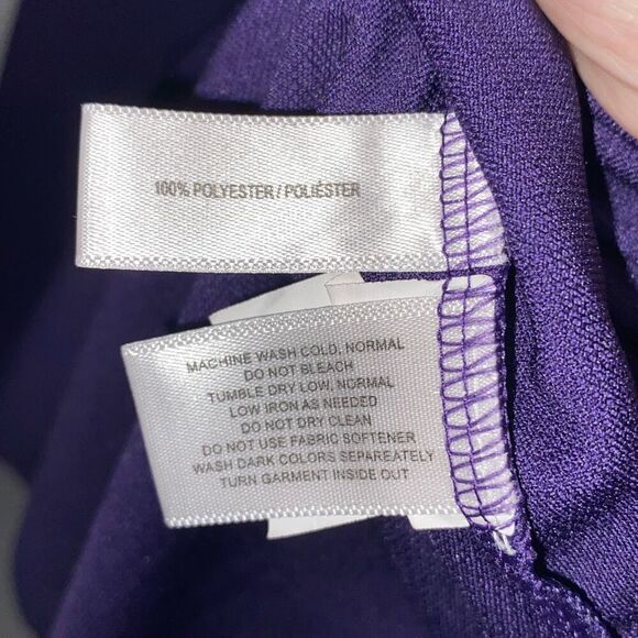 Cutter & Buck Women's Purple CB Drytec Moisture Wicking Ruched Polo Shirt XXL - Picture 8 of 8